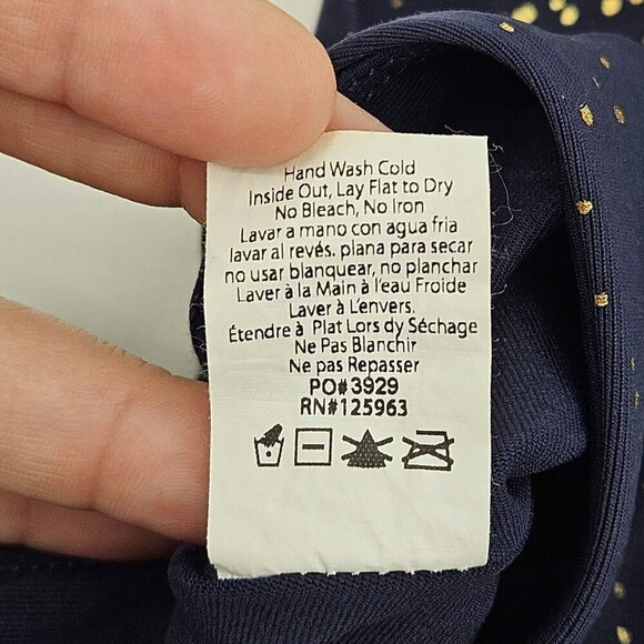 Beyond Yoga High Waisted Alloy Ombre Midi Legging Navy & Gold Women's Size S - Picture 11 of 14